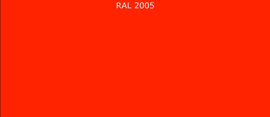 Краска акриловая универсальная по RAL "VESTA - 2005" цвет Люминесцентный оранжевый - 1 кг